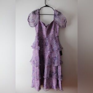 Lulu's Lavender Floral Dress